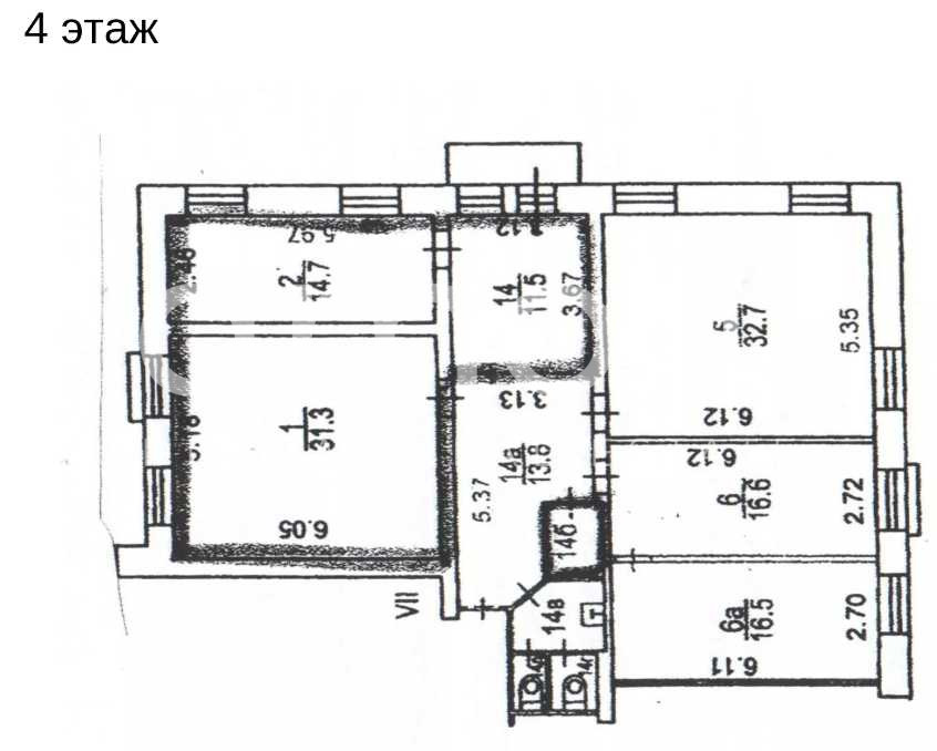 Планировка офиса 144.3-295.1 м², 2 этаж, Административное здание «Бега»